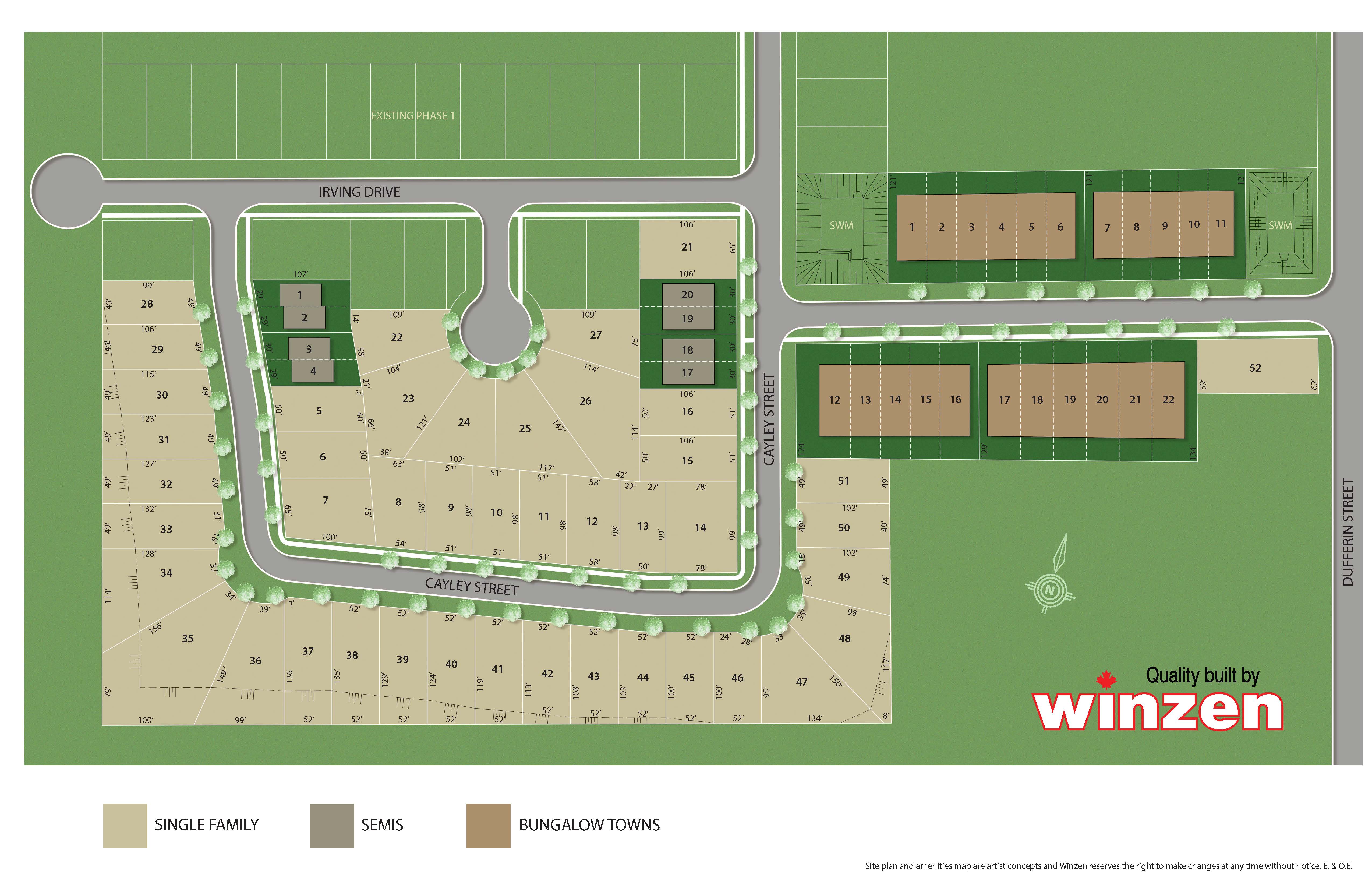 Dufferin Heights site plan